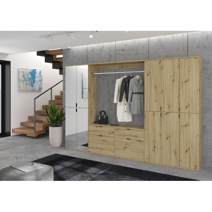 Großer Garderobenschrank Projekt X - Artisan Eiche – Bild 7