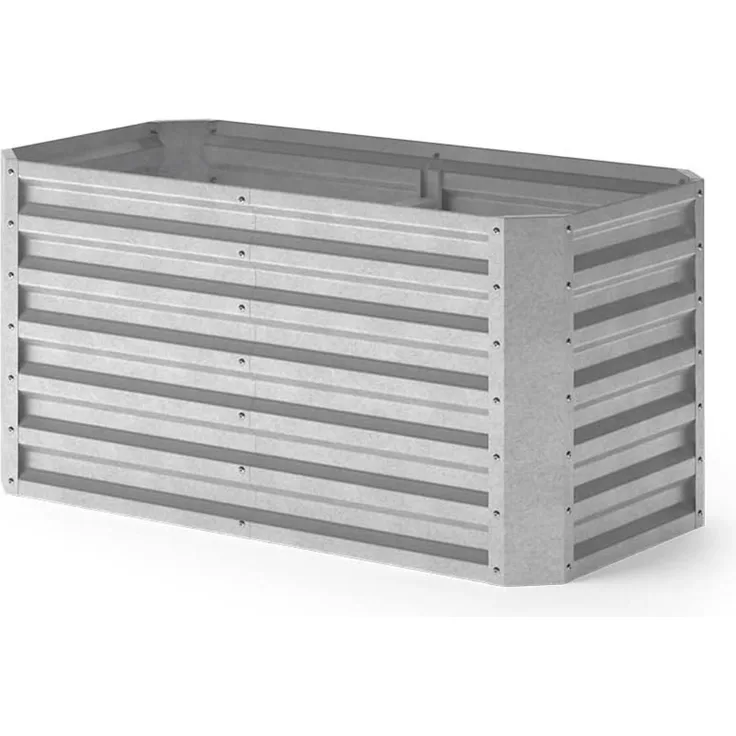 OK-Living Hochbeet Silber 120 x 60 cm,