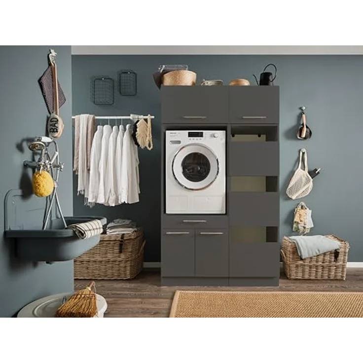 Laundreezy Mehrzweckschrank-Set LAUNDREEZY LDSK5, Breite 117,5 cm – Bild 3