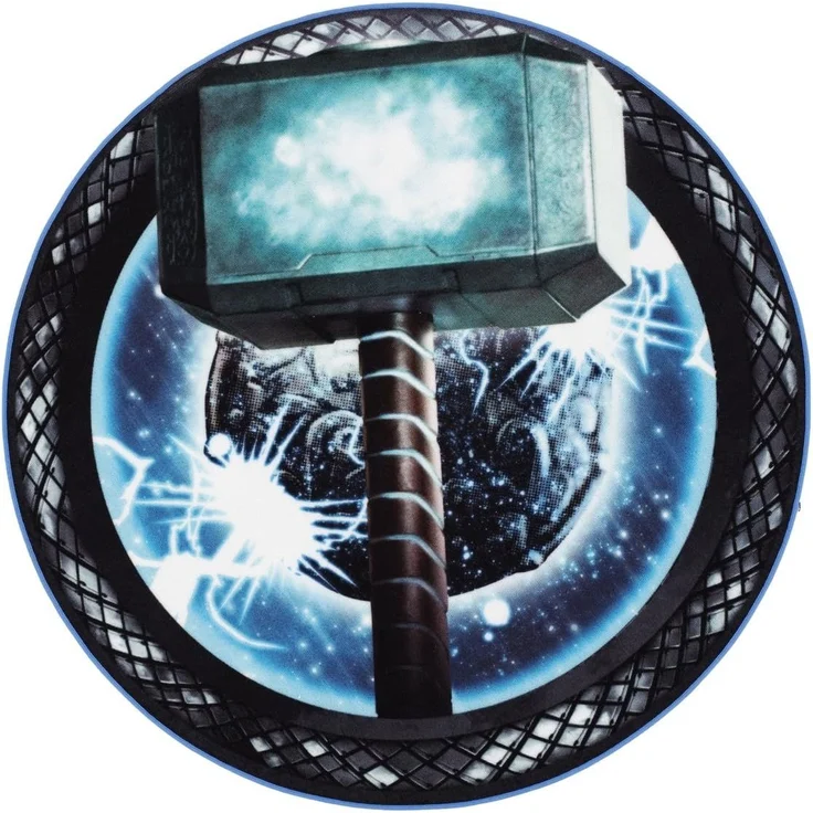 Marvel- Kinderteppich Thor der Donnergott 100 x 100 cm Rund – Bild 1