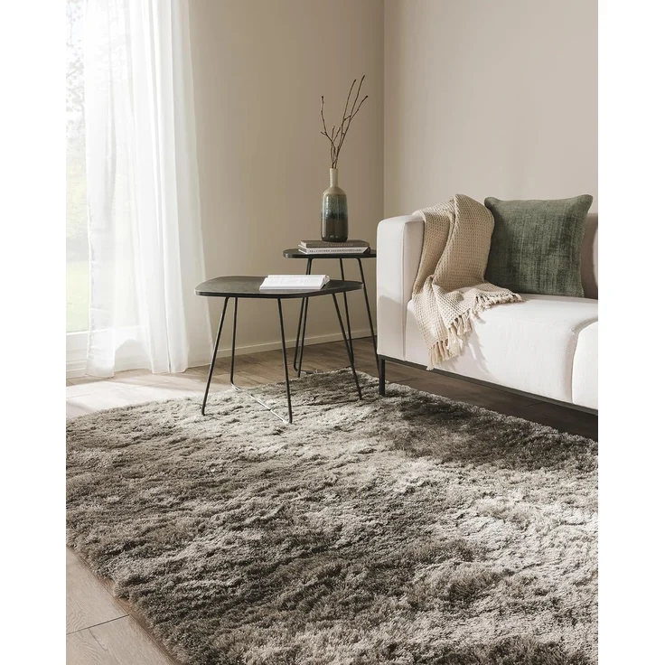 benuta Teppich Whisper, rechteckig, Höhe: 31 mm, Hochflorteppich Wohnzimmer, Schlafzimmer, Esszimmer, Flur, Weich
