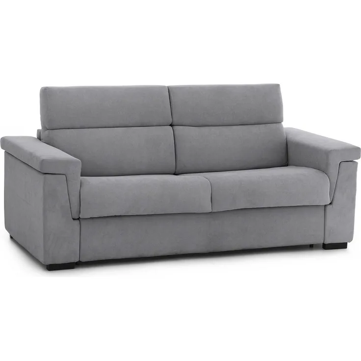 Dmora 3-Sitzer Schlafsofa Benedetto, Schlafsofa fürs Wohnzimmer, gepolstert, abnehmbar, 100 % Made in Italy-Qualität, 225x95 h100 cm, Grau