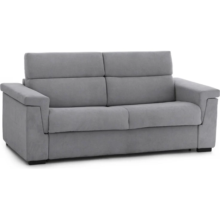 Dmora 3-Sitzer Schlafsofa Benedetto, Schlafsofa fürs Wohnzimmer, gepolstert, abnehmbar, 100 % Made in Italy-Qualität, 225x95 h100 cm, Grau – Bild 1