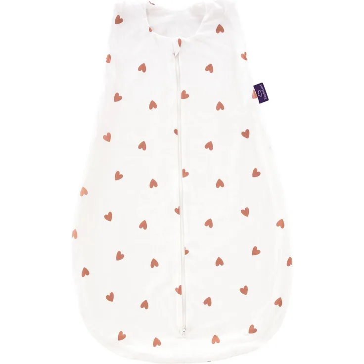 Träumeland Schlafsack Sommer-Schlafsack Baumwoll-Jersey Herz Größe 80