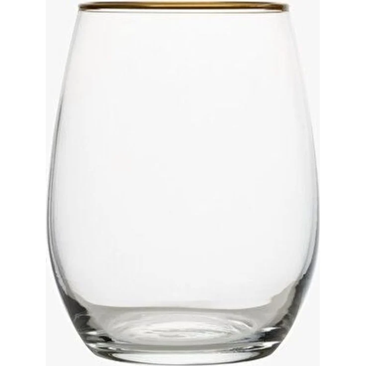 Hermia Concept 'PB-420725' Gläser-Set (6-teilig), Gold, 7,2 x 7,2 x 12 cm, 570 ml – Bild 3
