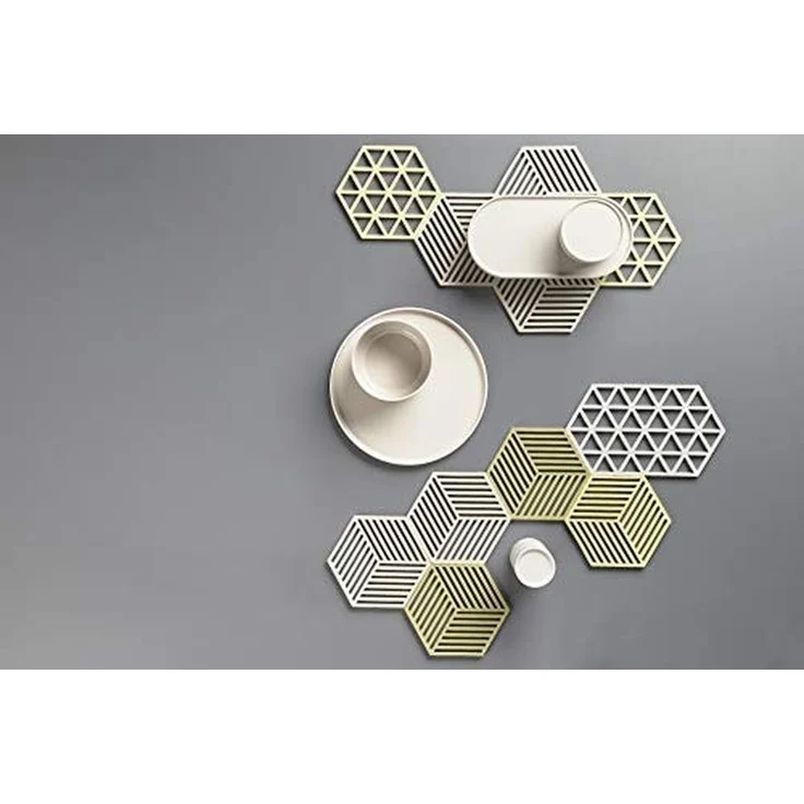 Zone Denmark Topf-Untersetzer Silikon Hexagon Warm Grey – Bild 4