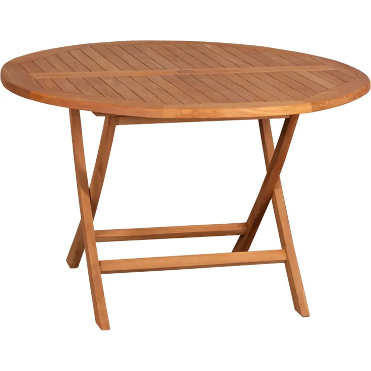 deVries Klapptisch "WOODIE" aus Teakholz rund Größe ø120x75 cm