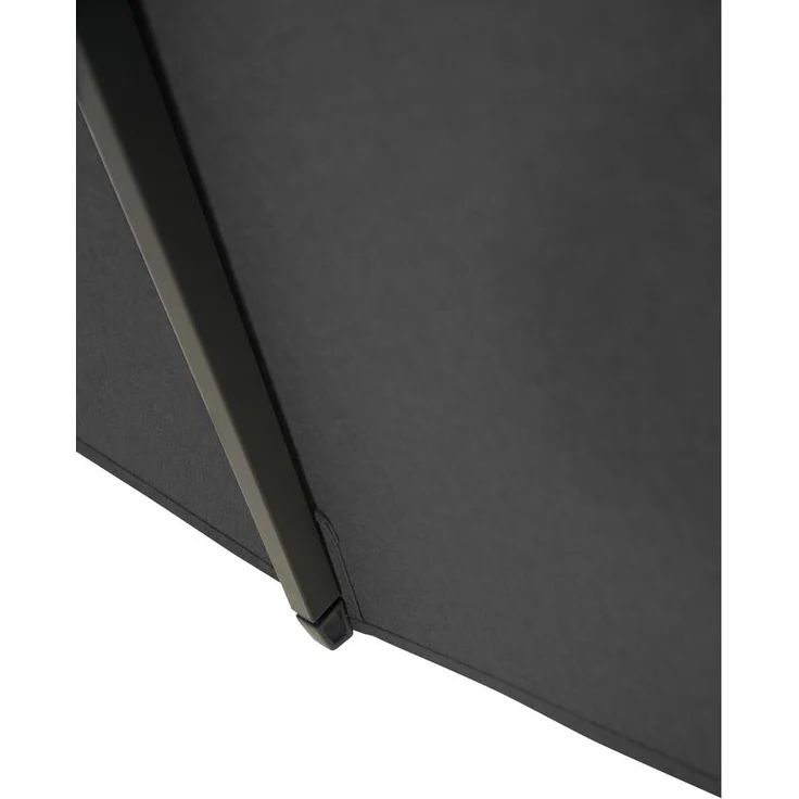 SIENA GARDEN PINO Mittelstockschirm Ø300 cm anthrazit-meliert Gestell Alu anthrazit, Streben Aluminium, Bezug 100% Polyester, 280/m² anthrazit-meliert, UPF 50+ – Bild 6