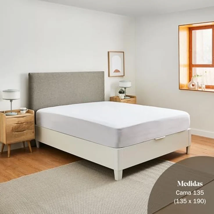 Pikolin Home - Anpassbares Betttuch aus 100 % Baumwolle, atmungsaktiv, langlebig und widerstandsfähig – Bild 4