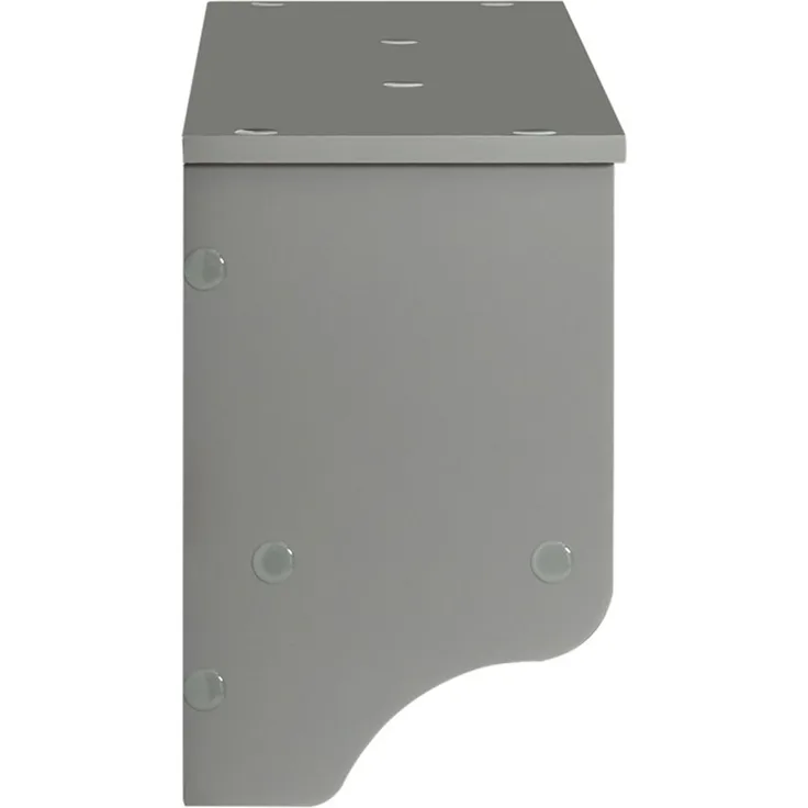 SoBuy FRG282-HG Wandgarderobe, MDF, Lackiert, Grau, 100 x 31 x 20 cm