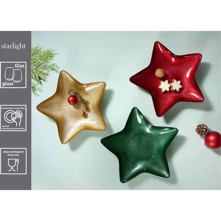 Ritzenhoff & Breker Starlight Teller ø 29 cm 4er Set - Rot – Bild 2