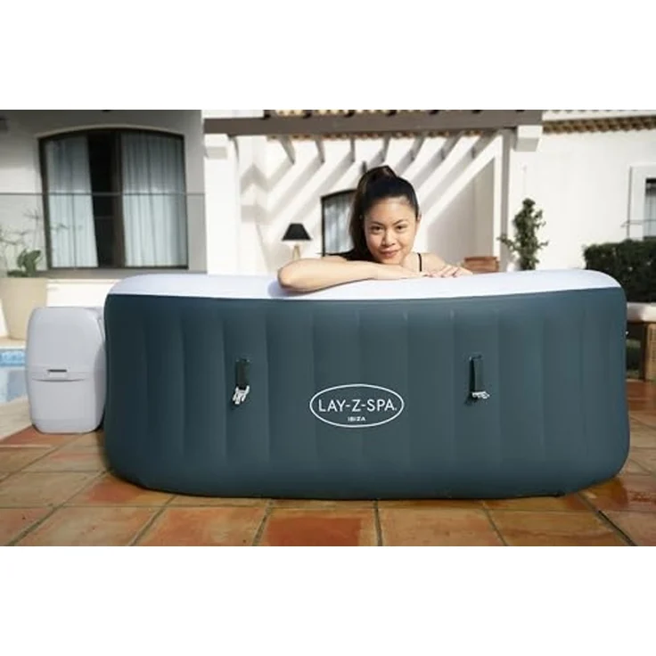 Bestway Whirlpool Outdoor für 4 Personen Lay-Z-Spa Ibiza AirJet Ø 180 x 66 cm – Bild 3