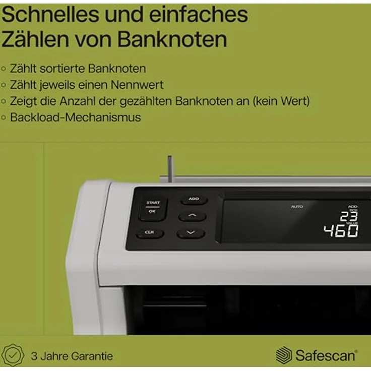 Safescan Geldzählmaschine 2210 G2 3,9-Zoll-Display – Bild 2
