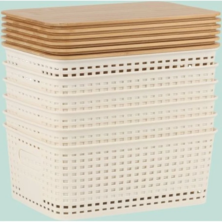 Aufbewahrungsbox mit Bambusdeckel im Set 10053189_814 – Bild 6