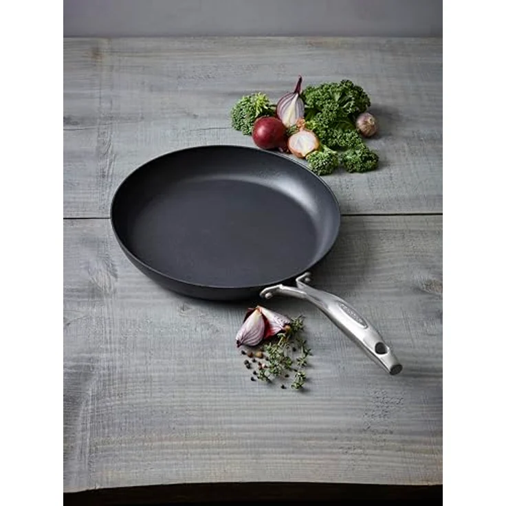 ScanPan Pro IQ, 26 cm Antihaft-Pfanne aus 100% recyceltem Aluminium mit gebürstetem Stahlgriff – Bild 8