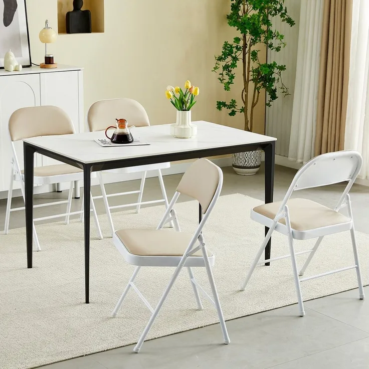 MCC direct Klappstuhl Kunstleder Klappstuhl gepolstert im 1er, 2er, 4er und 6er Set (4 St)