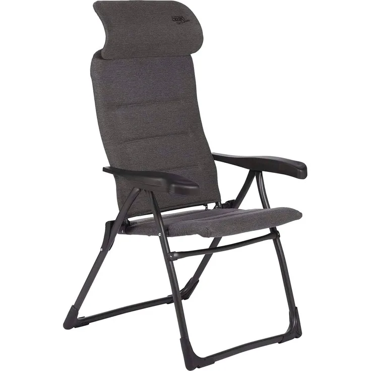 Crespo Campingstuhl Liegestuhl AP 215 Tex Supreme Compact Klappstuhl Faltstuhl, Grau, Einheitsgröße