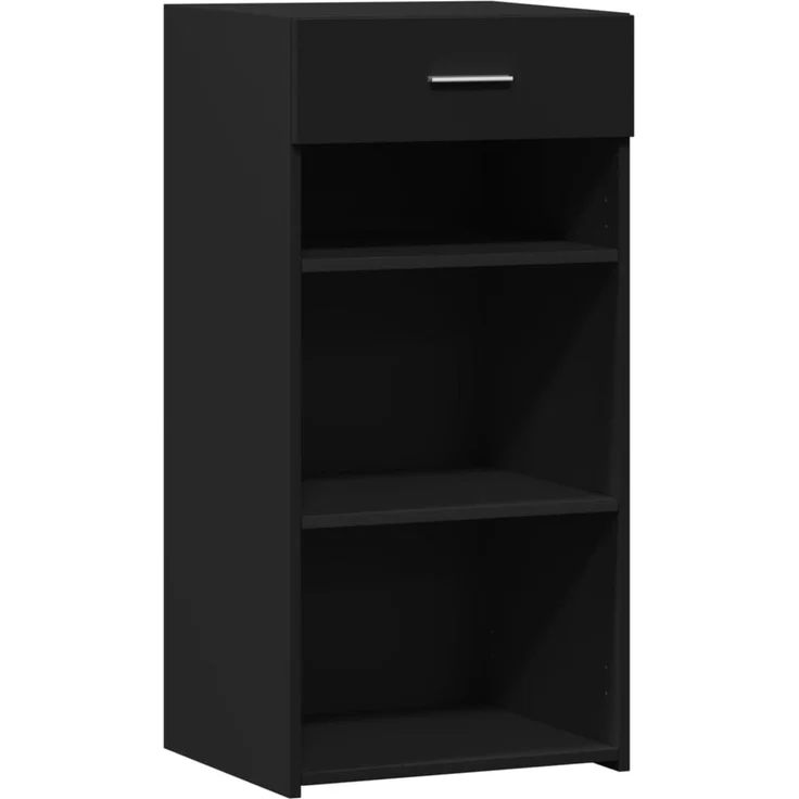 vidaXL Sideboard Schwarz 45x42,5x93 cm Holzwerkstoff 846321 – Bild 2