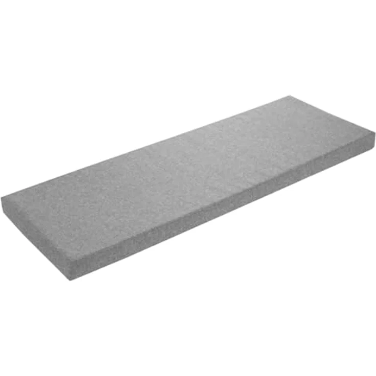 sleepling Bankauflage 200x40 cm hellgrau, Sitzkissen Outdoor & Indoor, Bankpolster, Bezug waschbar, Unterseite Antirutsch, Made in EU – Bild 2