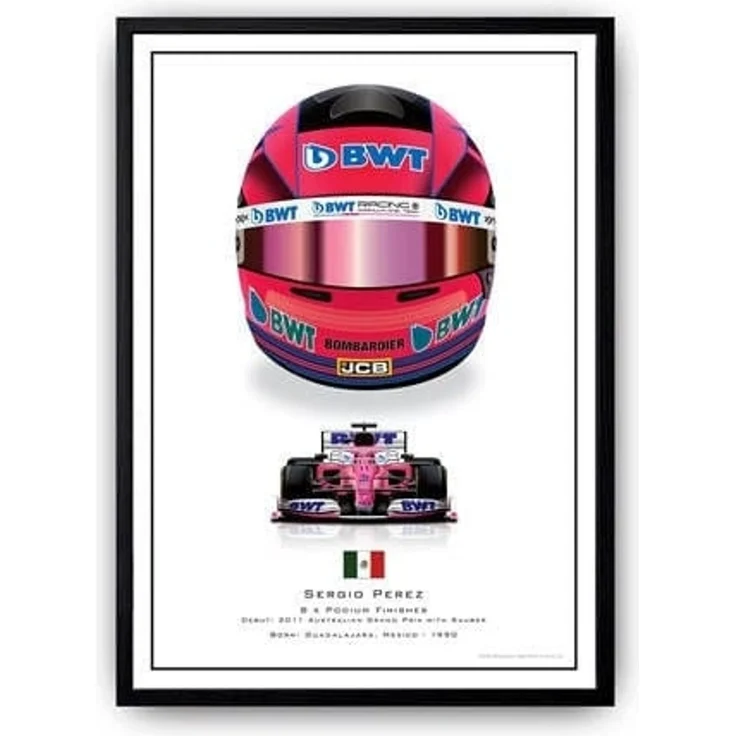 Poster Formel 1 Helme Rennfahrer Unterschriften · Deko Print ohne Rahmen - D / 50x70 cm – Bild 2