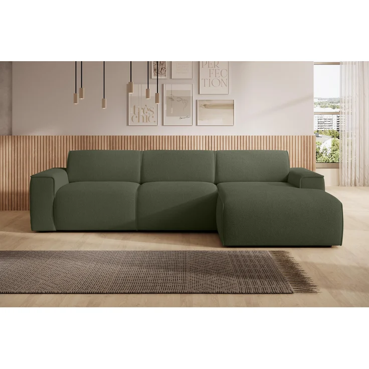 AX LIVING Couch Sofa L Form Didim mini Grün 310 cm breit, stilvoll R – Bild 2