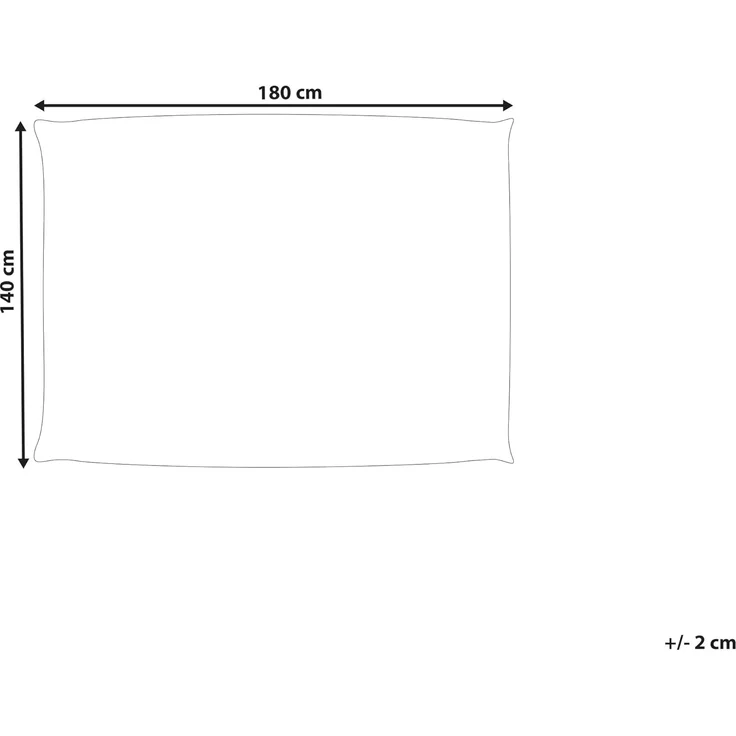 Sitzsackbezug FUZZY 180 cm 140 cm Rot – Bild 3
