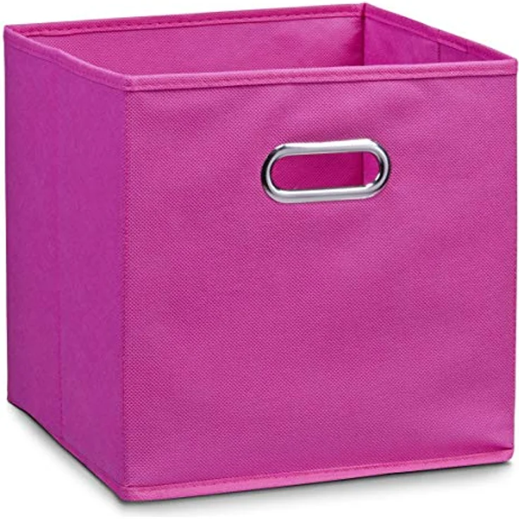 Aufbewahrungsbox mit Griff, Vlies - Pink – Bild 5