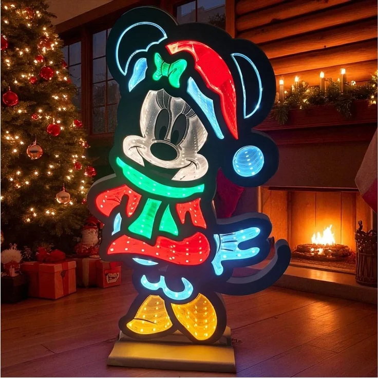 Disney LED Dekofigur Infinity Lights by Disney Minnie Mouse 40 cm LED Weihnachtsdeko 3D, LED fest integriert – Bild 4