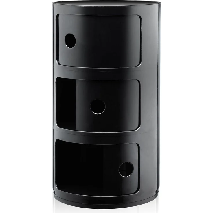 Kartell Container Componibili mit drei Fächern Schwarz – Bild 2