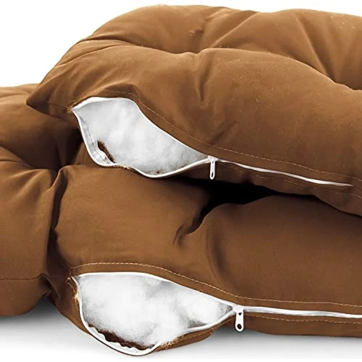 Kissen für Hängesessel Korb inkl. Rückenteil 2-teiliges Set Fun Braun – Bild 5