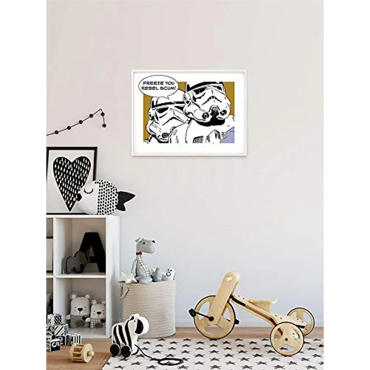 Komar Wandbild WB120, Star Wars Classic Comic Quote Stormtrooper, Wanddeko für Kinderzimmer und Jugendzimmer, 70 x 50 cm, seidenmatter Druck auf Fotopapier, ohne Rahmen – Bild 3