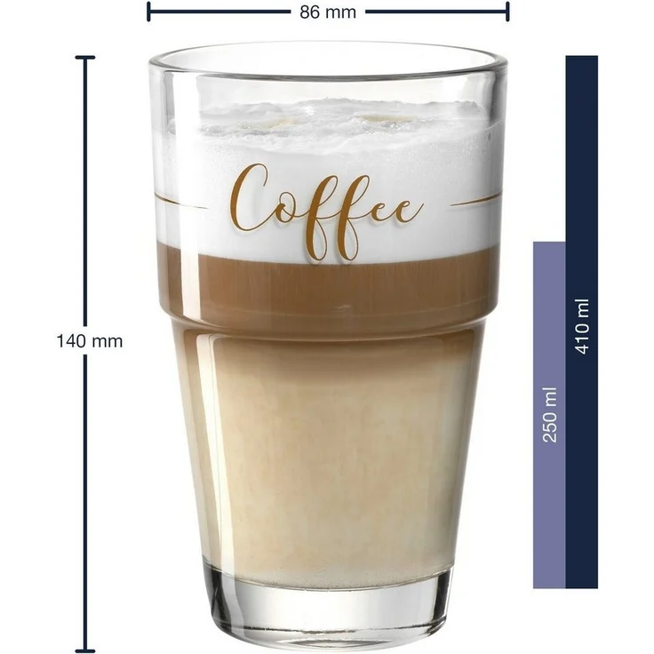 Leonardo SOLO Becher 410 ml Coffee 6er Set – Bild 3