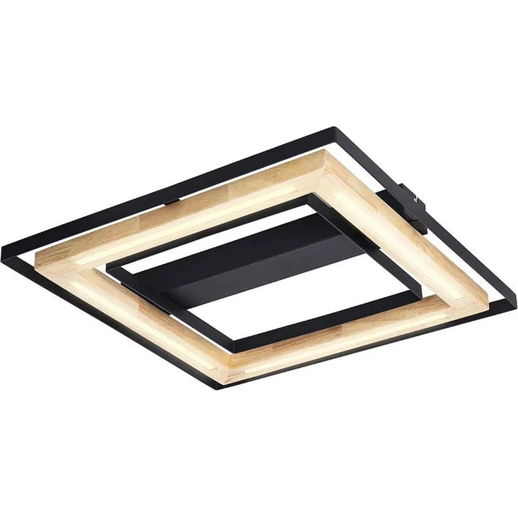 LED Deckenleuchte, dimmbar, Bambus natur, L 46 cm – Bild 6