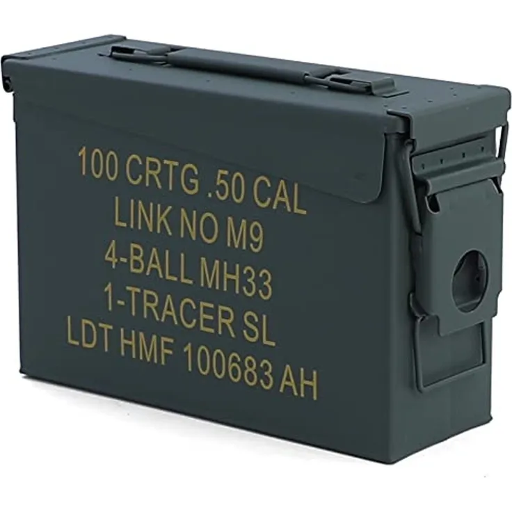 Munitionskiste Ammo Box Metallkiste Transport Metallbox 275x97x185mm grün