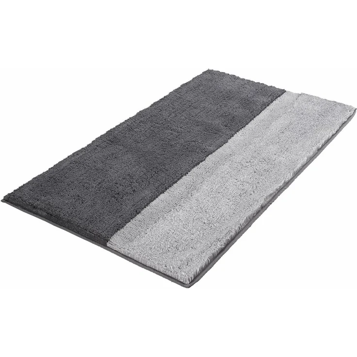 Kleine Wolke Badematte Life, Höhe 20 mm, rutschhemmend beschichtet, fußbodenheizungsgeeignet, Baumwolle, rechteckig, Badteppich, Streifen, Hoch-Tief Effekt – Bild 2