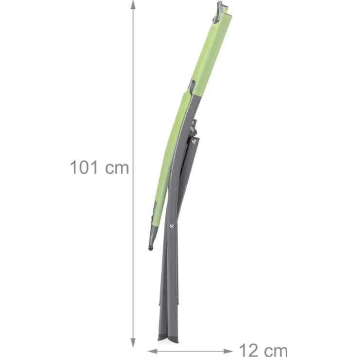 Klappbarer Gartenstuhl 2er Set grün – Bild 5