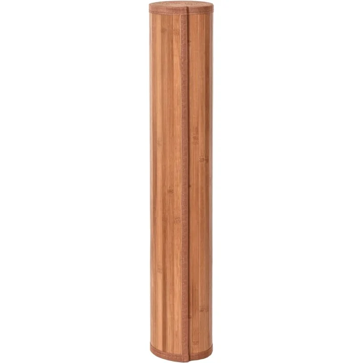 vidaXL Teppich Quadratisch Braun 100x100 cm Bambus 376938 – Bild 2