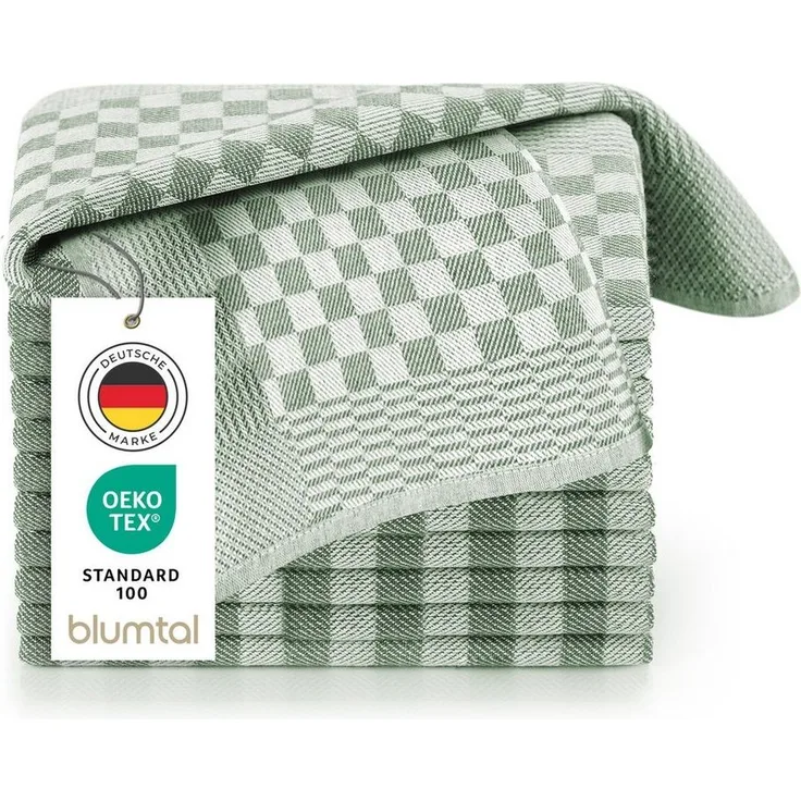 Blumtal Geschirrtuch Premium Geschirrhandtücher in 50 x 70 cm, (Set, 5-tlg, 5, 10 oder 20 Geschirrtücher), 100% Baumwolle, Oeko-TEX® Zertifiziert