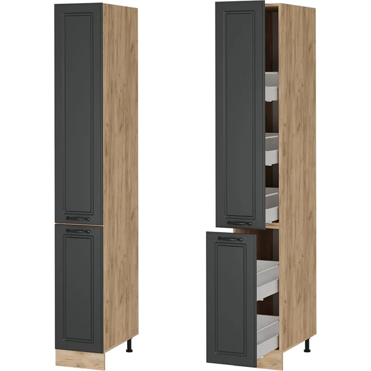 Apothekerschrank R-Line Anthrazit Landhaus 30 cm Vicco – Bild 5