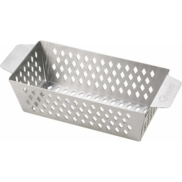 tepro hoch M Grillkorb, Edelstahl, M, 8362