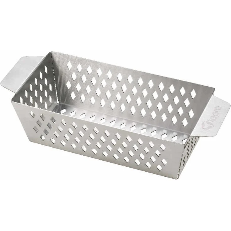 tepro hoch M Grillkorb, Edelstahl, M, 8362