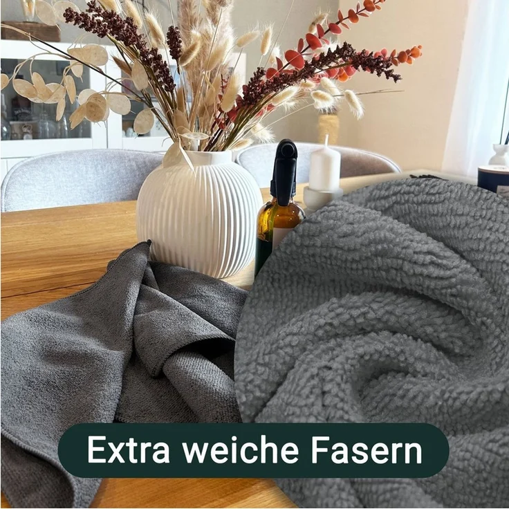 ZOLLNER Geschirrtuch, (Spar-Set, 10-tlg), 32 x 32 cm, 80% Polyester, 20% Polyamid, vom Hotelwäschespezialisten – Bild 3