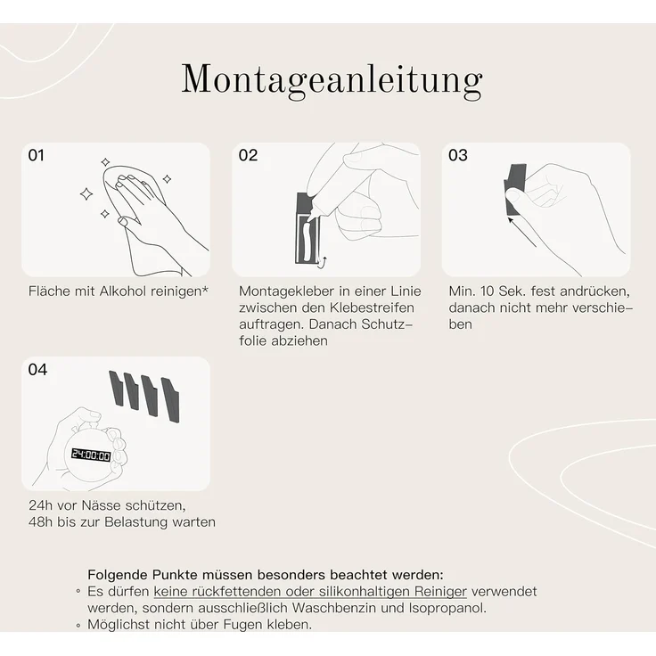 Designfabrik Hamburg Handtuchhaken DFHH KH, (4x Wandhaken), rostfrei, pulverbeschichtet, eloxiert, sandgestrahlt – Bild 5