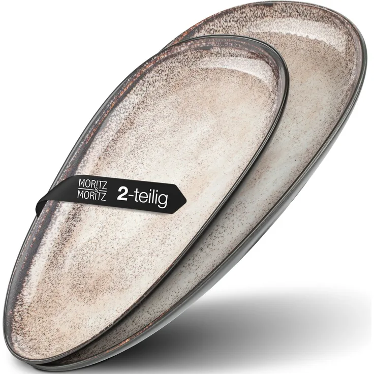 Moritz & Moritz VIDA Servierteller 2 tlg. beige