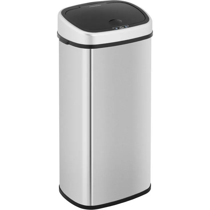 Fromm&Starck Mülleimer mit Sensor 68 L automatischer Abfalleimer Edelstahl Müllbeutel eckig