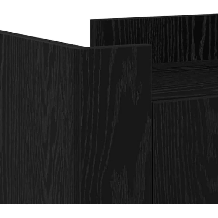 vidaXL Sideboard Schwarz Eichen-Optik 45 x 35 x 75 cm 869176 – Bild 6