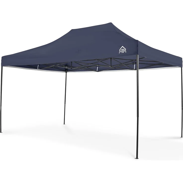 All Seasons Gazebos 3x4. 5m vollständig wasserdichtes Faltpavillon - Marineblau – Bild 1