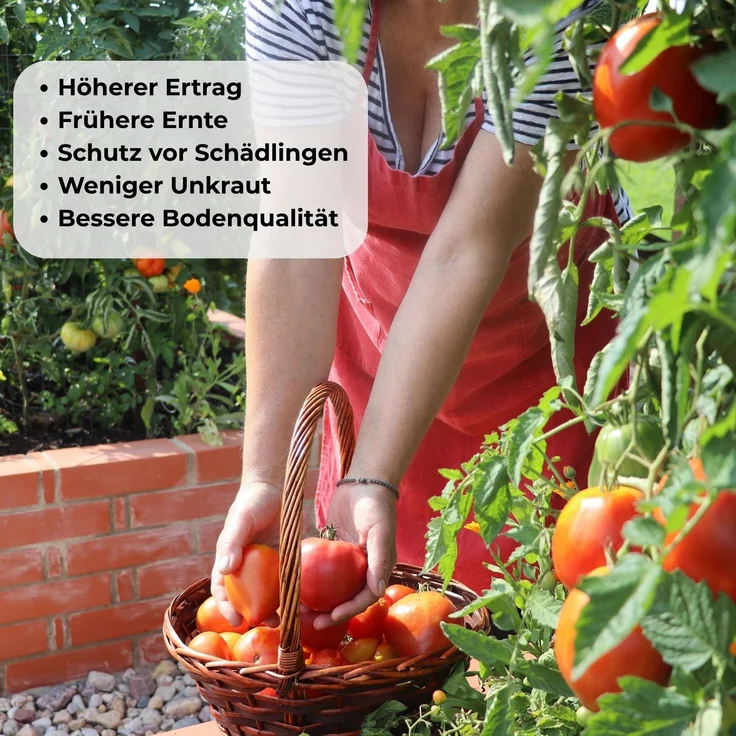 osoltus Hochbeet Gartenbeet Pflanzbeet halbrund aus Metall 105 x 60 x 43 cm – Bild 4