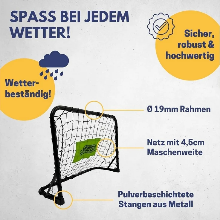 Best Sporting Fußballtor 11069 Mini Fußballtor Set inkl. 2x Mini Tore – Bild 3