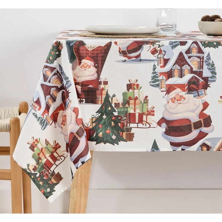 Belum Weihnachtstischdecke, schmutzabweisend, rechteckig, Harz, 200 x 140 cm – Bild 1